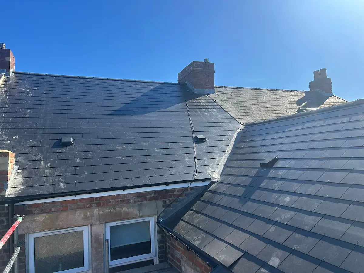 Complete new roof installation on a Victorian terrace in Newcastle
